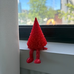 Holiday <b>Christmas</b> <b>Tree</b> Figurine Set Plastic Handmade <b>Mini</b> Sculpture Desktop Ornament for Home Office Decor - Product Image 4
