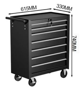 Промышленная тележка для инструментов с 7 ящиками - Product Image 6