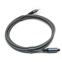Câble audio optique USB-C vers Toslink, gaine en PVC tressée, adaptateur à paire torsadée 4K120Hz, cordon de 0,5 à 50 m pour téléphone et projecteur