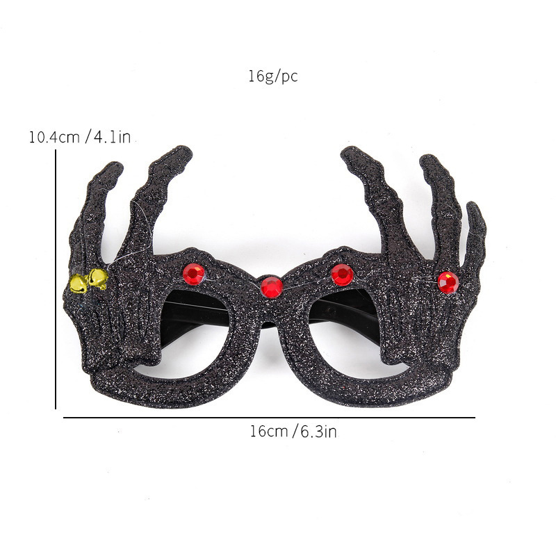 Wyj34-lunettes à main fantôme noir diamant rouge