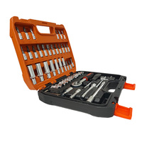 E-Friend - Kit d'outils à main professionnels en acier au carbone, 53 pièces, étui rigide, OEM personnalisable, clés mixtes pour réparation automobile, garantie 1 an