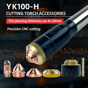 YiKuai YK100H CNC Plasma Cutter Antorcha Componentes 20 piezas Directo de fábrica Latón Núcleo de aire Tubo central de gas Tubo de aire de YK100-H - Product Image 6