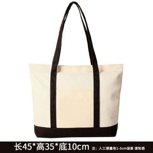 Sac fourre-tout en coton personnalisé avec logo géométrique, vente en gros d'usine, haute qualité, protection de l'environnement, réutilisable, sac à main avec fermeture éclair - Product Image 6