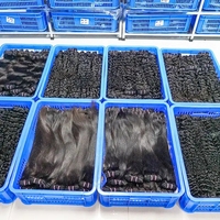 Vente en Gros 100% Véritables Cheveux Indiens Naturels Bruts, Bundles de Cheveux Humains Vierges Lisses Grade 12A