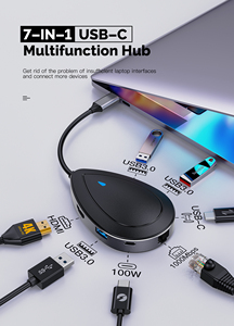 Estación de acoplamiento 7 en 1, hub usb c con 1000Mbps para Windows, PC, Mac, portátil, novedad - Product Image 2