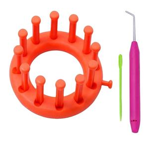 Herramienta para Tejer <span class=keywords><strong>Lana</strong></span>, Telar Circular <span class=keywords><strong>de</strong></span> Punto, 3 Piezas, Herramienta <span class=keywords><strong>de</strong></span> Tejer DIY, Telar Circular, Aguja <span class=keywords><strong>de</strong></span> Tejer, Gancho para Tejer Suéteres y Gorros - Product Image 5