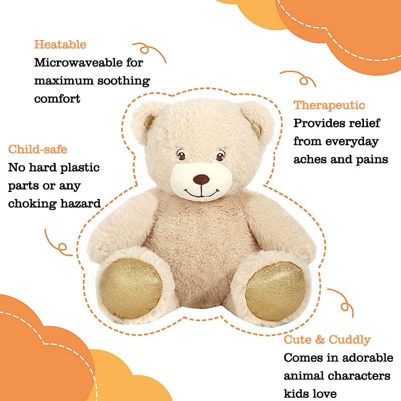 China Teddy Bear Microwave Heating Pad Pembekal, Pengilang, Kilang Diskaun Borong HOLLY