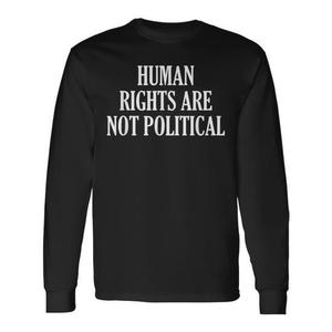 I diritti umani non sono politici T-shirt a maniche lunghe - Product Image 1