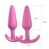 App-gesteuertes Paar Sex männlich weiblich Anal Plug Vibrator mit Griff betrieben Butt Plug für sexuelle Intimität