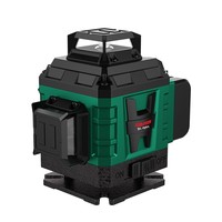 Niveau laser infrarouge à lumière verte haute précision 12/16 lignes pour intérieur et extérieur