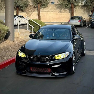 Fari Angel Eyes per BMW Serie 2 F22 F87 F23 2014-2021 220i 228i M240i Xenon M2 LCI con Luce Diurna DRL LED Gialla - Product Image 4