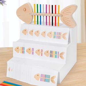 Couleur des enfants correspondant au bâton d'os <span class=keywords><strong>de</strong></span> poisson <span class=keywords><strong>Maria</strong></span> <span class=keywords><strong>Montessori</strong></span> aides pédagogiques <span class=keywords><strong>Montessori</strong></span> formation <span class=keywords><strong>de</strong></span> mouvement fin jouet éducatif précoce - Product Image 3
