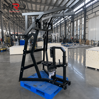 Máquina de Polea Ancha Iso-Lateral Comercial MRD de Acero con Características de Seguridad para Entrenamiento de Dorsal y Dorsal Lateral en Gimnasio