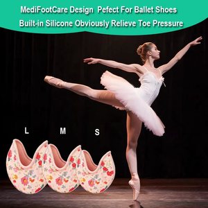 MediFootCare NUOVI Cuscinetti per Dita dei Piedi in Gel Morbido per Danza Classica, Coprisedi in Gel per <span class=keywords><strong>Scarpe</strong></span> da Punta e Tacchi Alti per Donne e Ragazze - Product Image 6