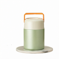 Conteneur alimentaire personnalisé en acier inoxydable avec couvercle en PP, cuillère pliable et valve de décompression pour articles de cuisine promotionnels
