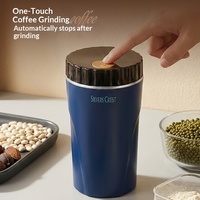 Moulin à café électrique ultra-fin en acier inoxydable, capacité 80g, pour aliments complémentaires, céréales et poudres fines