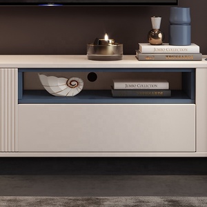 New Design Flatette Furniture Designs Two Meter Living Room <strong>White</strong> Display Modern <strong>TV</strong> <strong>Stand</strong> - Product Image 4
