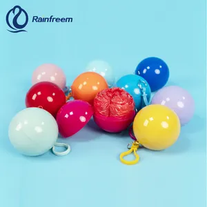 ลูกบอลเสื้อกันฝนแบบใสกันน้ำสำหรับใช้ในกรณีฉุกเฉินแบบใช้แล้วทิ้ง