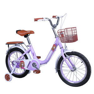 Bicicleta Infantil de Una Velocidad con Cuadro de Acero, Frenos V, Asiento Ajustable, para Niños/Niñas de 7 Años, Color Rosa, 16 Pulgadas, con Ruedas de Entrenamiento - Product Image 1