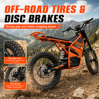 Moto électrique tout-terrain haute vitesse pour adultes DDP porte-à-porte 8000W 72V 40AH SLMD 2X en stock
