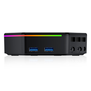 Factory Direct N150 <span class=keywords><strong>RGB</strong></span> Mini PC <span class=keywords><strong>16GB</strong></span> <span class=keywords><strong>RAM</strong></span> + 512GB SSD Win11 Pro Impresionante Aurora Lighting Perfecto para Gaming Office - Product Image 5