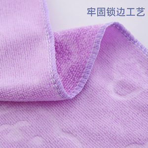 Toalla de baño de microfibra, rectangular, suave, gruesa y absorbente, para uso doméstico, para niños y adultos, morado, azul, naranja, blanco, verde, rosa, Beige - Product Image 5