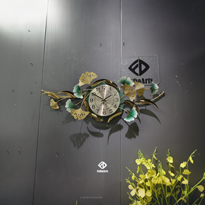 Reloj de Pared de Metal con Decoración de Flores Grandes de 88X39CM, Reloj 3D de Lujo para Sala de Estar, Decoración del Hogar, Artículos de Primavera para Hotel, Dropshipping DDP WEEE - Product Image 5