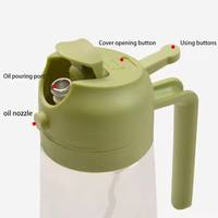 Bouteille d'huile de barbecue en plastique au design moderne, récipient à huile pour la cuisine domestique, saladier, bouteille d'huile d'olive en verre pour la cuisson