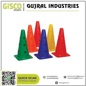 Cono marcador de seguridad reflectante Premium con orificio para conos de agilidad de construcción y gestión de eventos - Product Image 2