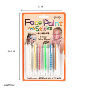 Ensemble de crayons à visage magiques à 12 couleurs, <span class=keywords><strong>peinture</strong></span> à l'huile pour la <span class=keywords><strong>peinture</strong></span> à la main des enfants, pour le maquillage de bal ou l'art corporel d'Halloween - Product Image 2