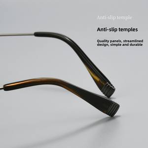 Montura de <span class=keywords><strong>Gafas</strong></span> Cuadradas de Titanio Puro K22J, Estilo Punk, Unisex, Grandes, Ultraligeras, de Diseño, para Miopía, Venta al Por Mayor - Product Image 2