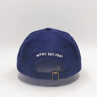 Gorra Azul Marino Vintage con Lavado Enzimático, Sin Estructura, con Parche Tejido, Diseño Personalizado Ajustable, MOQ Bajo, para Exteriores, Estilo Dad Hat de 6 Paneles