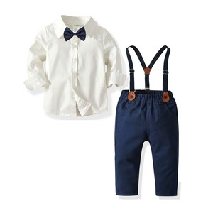 WSG17 Mode Enfants Garçons Vêtements Chemise à manches longues + Pantalon Ensembles décontractés pour bébés garçons - Product Image 6
