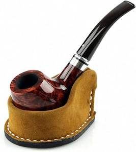 Hysagtek lungo Churchwarden tabacco pipa in legno a stelo lungo per fumare pipa con confezione regalo - Product Image 2