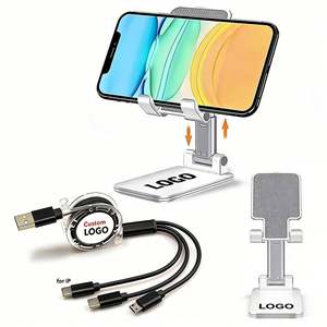 Cadeaux promotionnels en gros pour les entreprises, support de téléphone portable pliable de bureau avec logo personnalisé pour téléphones portables et tablettes - Product Image 1