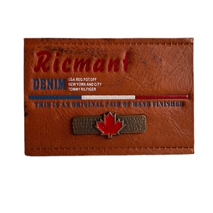 Ropa de marca personalizada, estampado en relieve de cuero PU grabado con parche de etiqueta metálica para sombreros/mantas/bolsos/vaqueros/ropa - Product Image 3