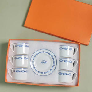 Service à café en porcelaine osseuse de style européen de haute qualité et à bas prix, 12 pièces - Product Image 4