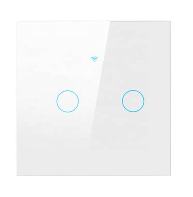 Tuya Wifi Smart Home Touch Switch 1/2/3/4 Gang Wall Switch Light Control Remote Control 10A