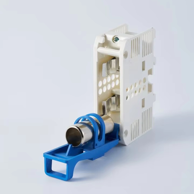 JUNW Low Voltage Fuse Base Fuse Holder 220V 22*58 for Receiving Cartridges H.P.C. for Break and Count protection
