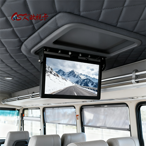 QZ-1701 OSK Moniteur LCD de bus de toit de 17 pouces Écran de bus de plafond pliant avec port d'entrée <span class=keywords><strong>HDMI</strong></span>/AV 12V 24V - Product Image 3