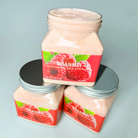 Vente en gros de marque privée personnalisée gommage visage à la framboise soins du corps gommage pour la peau du visage gommage exfoliant blanchissant