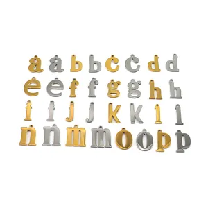 Huruf ABC/huruf alfabet a-z jimat liontin alfabet, DIY jimat kerajinan untuk membuat perhiasan personalisasi