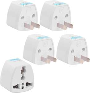 Adaptor perjalanan Universal, konverter soket Outlet 2 Pin US 500W, adaptor Plug konversi daya US 10A untuk perjalanan rumah - Product Image 1