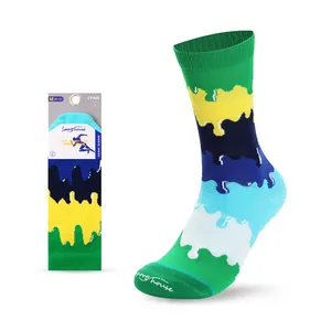 Özel erkekler bisiklet Sox renkli Anti koku atletik Socken Unslip sıkıştırma spor çoraplar naylon