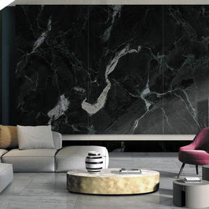 PVC/WPC Feuilles de marbre Panneau mural Charbon de bambou PET/3D Marbre UV Feuille Design Moderne Appartement Panneau de cristal de carbone - Product Image 6