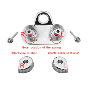 Grille de fixation en acier inoxydable 316 avec anneau de guidage, grilles de fixation pour bateau, guide-câble Matic, navigation marine, <span class=keywords><strong>voilier</strong></span>, kayak, canoë, annexe - Product Image 4