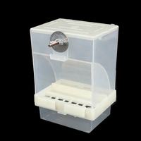 Nouveautés Qbellpet : Cage à graines suspendue en plastique acrylique pour perruches, mangeoire automatique pour oiseaux, mangeoire pour perroquets, accessoires pour ara avec support