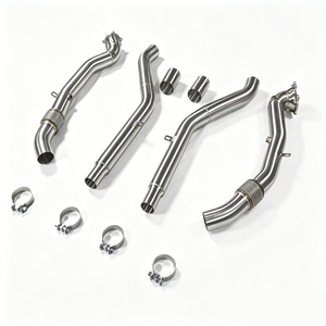 Tuyau d'échappement haute performance en acier inoxydable pour <span class=keywords><strong>Audi</strong></span> C7 4G <span class=keywords><strong>S6</strong></span> S7 RS6 RS7 4.0 TFSI 2012-17 <span class=keywords><strong>420</strong></span>/450/560PS - Product Image 2