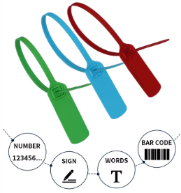 Sellos de Seguridad de Plástico Desechables a Prueba de Manipulación, Personalizados, para Equipaje, Bancos y Extintores de Incendios - Product Image 2