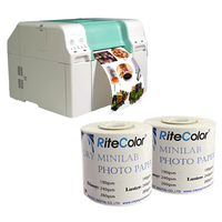 Rouleau de papier photo semi-brillant pour imprimante jet d'encre, laboratoire sec, minilab